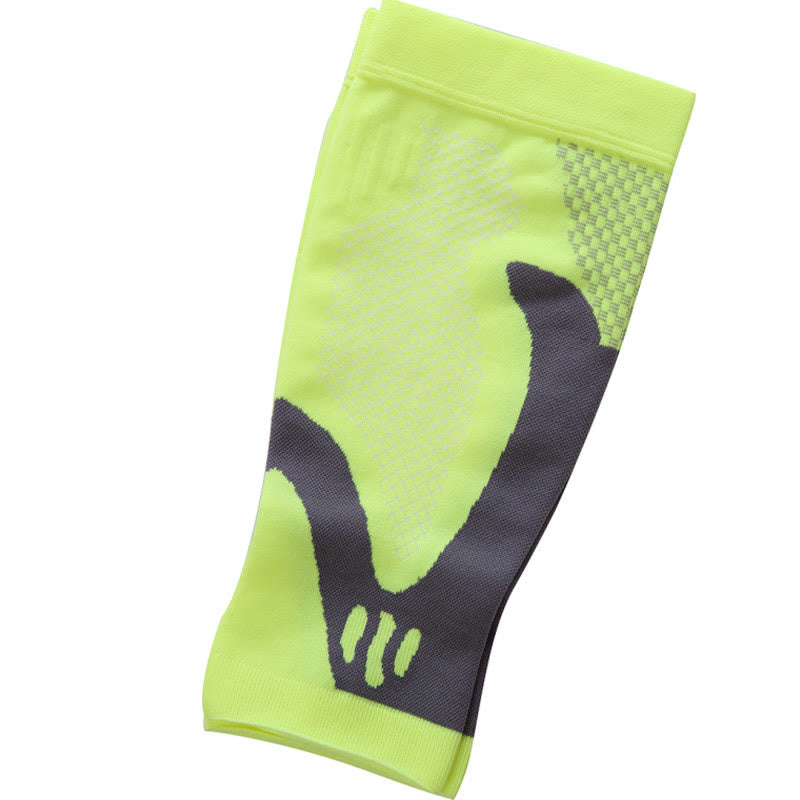 Plus Size Stay Supported Calf Compression Sleeves - Fluorescent Green - XL - image 11