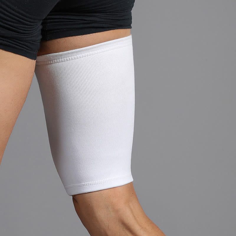 White Thigh Compression Sleeves - White - XL - image 5