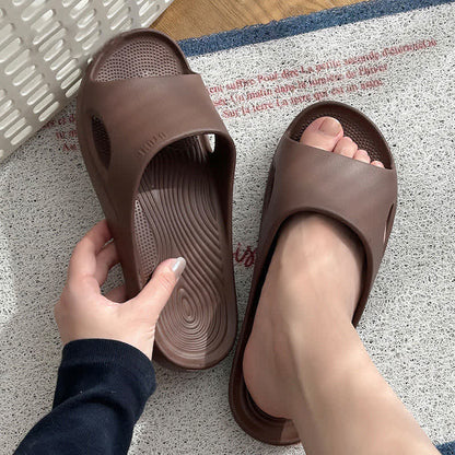 Solid Color Arch Support Non-Slip EVA Bathroom Slides - image 3