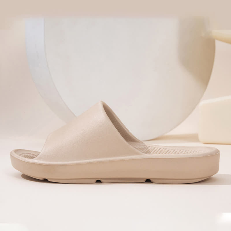 Solid Color Thick Sole Home EVA Slides - image 4