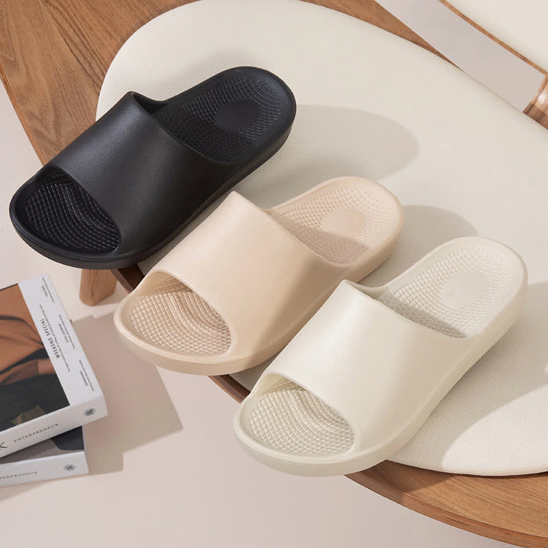 Solid Color Thick Sole Home EVA Slides - image 0