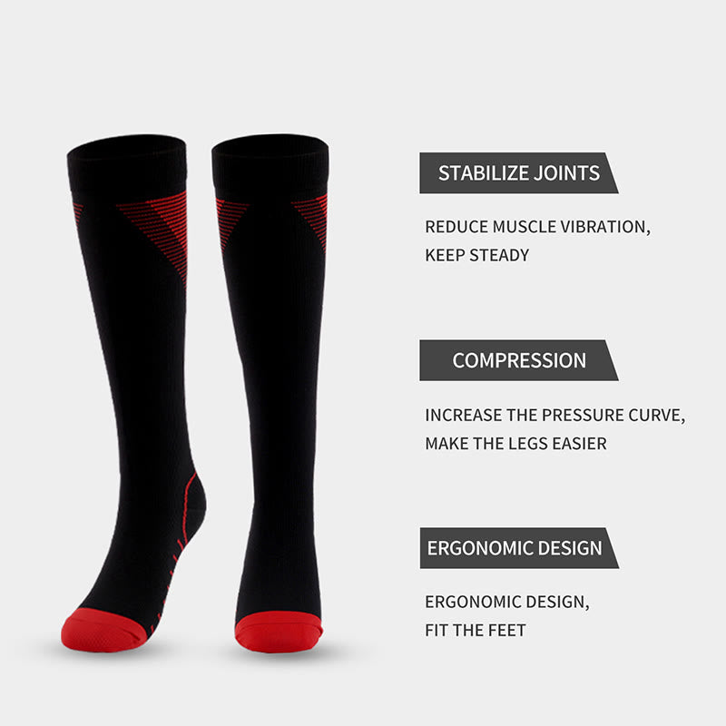 Stripes V Shaped Compression Socks(5 Pairs) - image 3
