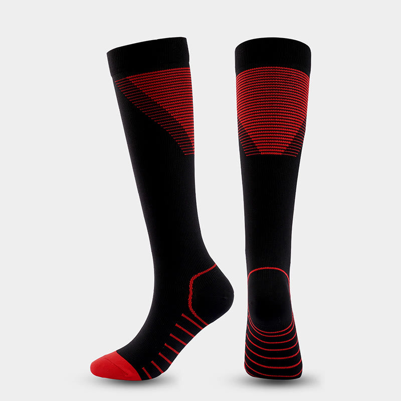 Stripes V Shaped Compression Socks(5 Pairs) - image 1