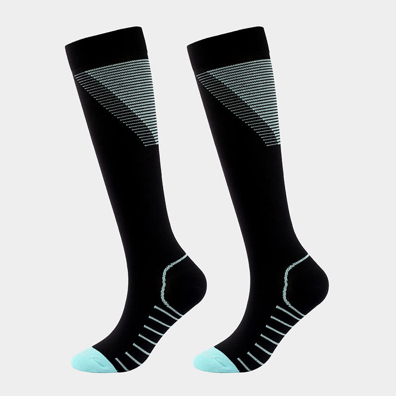 Stripes V Shaped Compression Socks(5 Pairs) - image 6