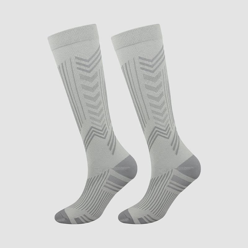 Arrowhead Compression Socks(5 Pairs) - Light Gray - EU38-41(US8-11) - image 1