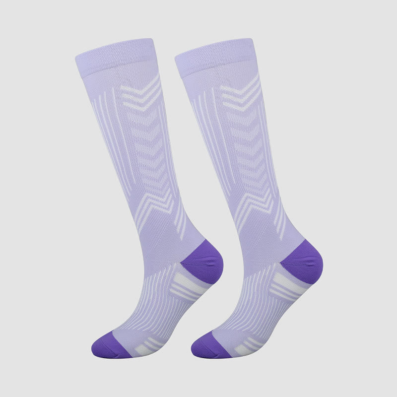 Arrowhead Compression Socks(5 Pairs) - Purple - EU38-41(US8-11) - image 4
