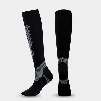 Diamond Lattice Sports Compression Socks(3 Pairs) - image 1