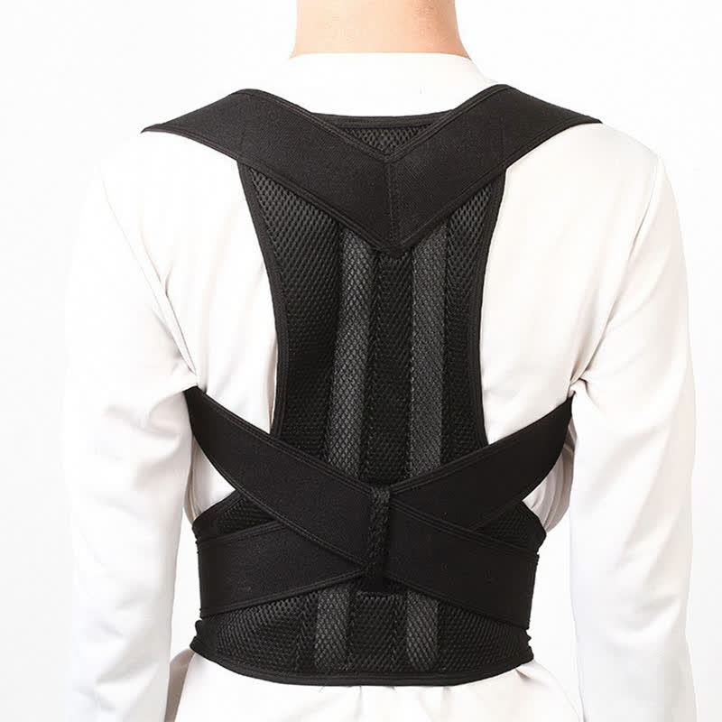 Posture Correction Belt Back Shoulder Brace(2 Packs) - Black - 3XL - image 5