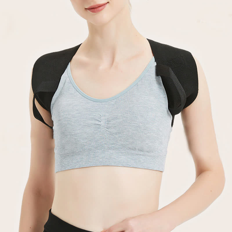 Breathable Posture Correction Back Shoulder Brace(2 Packs) - Black - 2XL - image 1