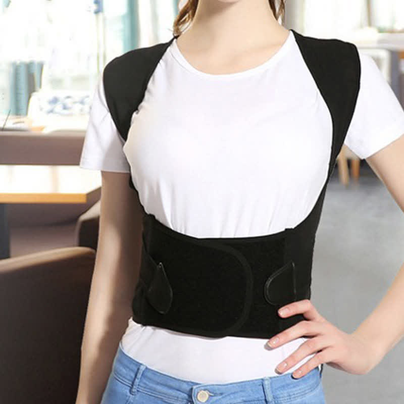 Hunchback And Sitting Position Posture Corrector Brace - Black - 6XL - image 1