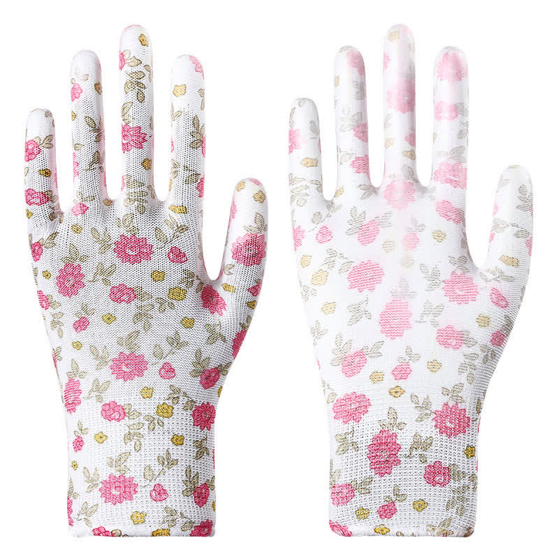 Abrasion-resistant Non-slip Gardening Work Gloves(12 Pairs) - White - One Size - image 9
