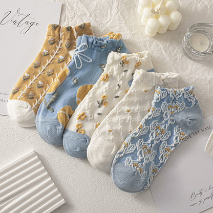 Forest Flowers Ankle Socks(8 Pairs) - image 1