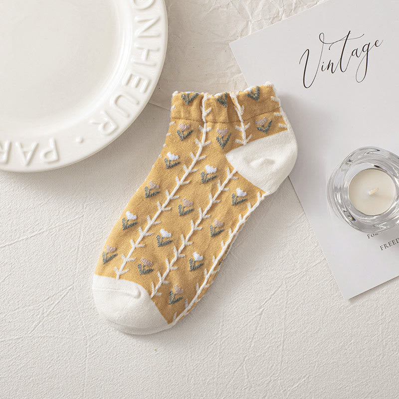 Forest Flowers Ankle Socks(8 Pairs) - image 5