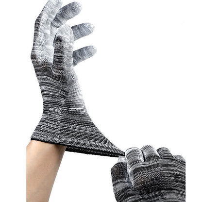 Striped Wear-resistant Non-slip Protective Work Gloves(24 Pairs) - image 3