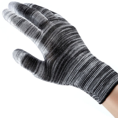 Striped Wear-resistant Non-slip Protective Work Gloves(24 Pairs) - image 5