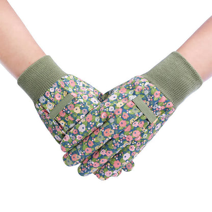 Flower Print Gardening Work Protective Gloves(3 Pairs) - image 6