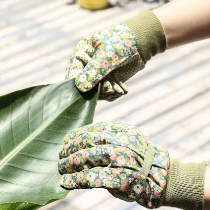 Flower Print Gardening Work Protective Gloves(3 Pairs) - image 5