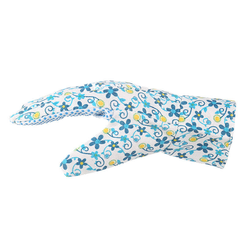 Floral Printed Garden Protective Knitted Gloves(3 Pairs) - image 2