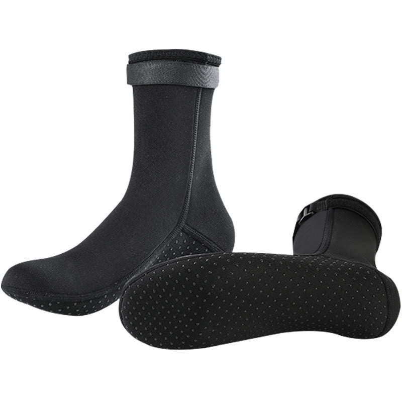 Plus Size Durable Water Socks - Black - EU43-44(US9-10) - image 3