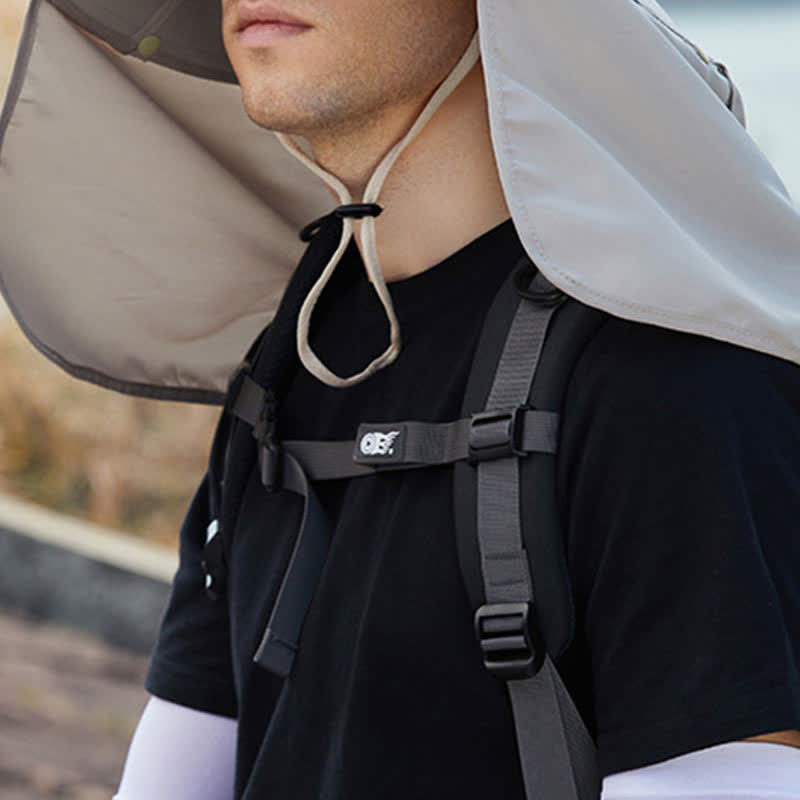 Detachable Neck Flap Sun Protection Hat - image 2