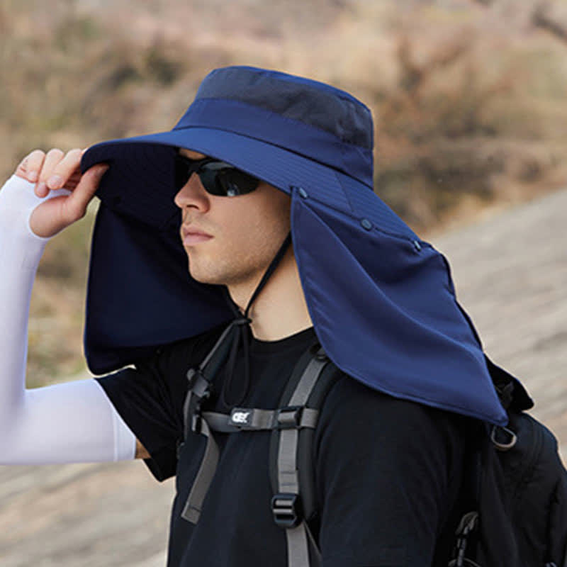 Detachable Neck Flap Sun Protection Hat - image 13