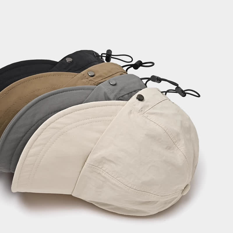 Solid Color Wide Brim Sun Baseball Cap - image 1