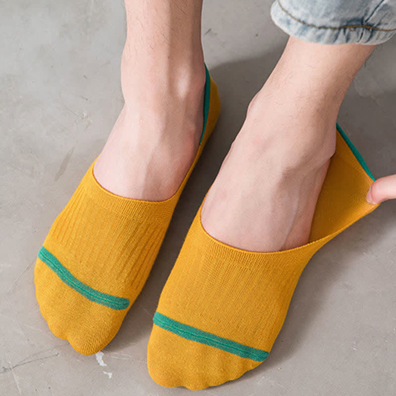 Cotton No-Show Socks with Heel Grips(10 Pairs) - image 8