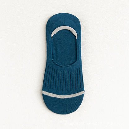 Cotton No-Show Socks with Heel Grips(10 Pairs) - Dark Blue - EU39-45(US6-11) - image 17