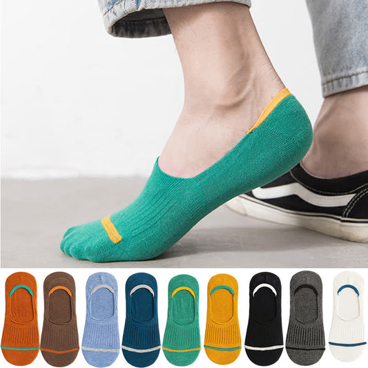 Cotton No-Show Socks with Heel Grips(10 Pairs) - Multicolor - EU39-45(US6-11) - image 0