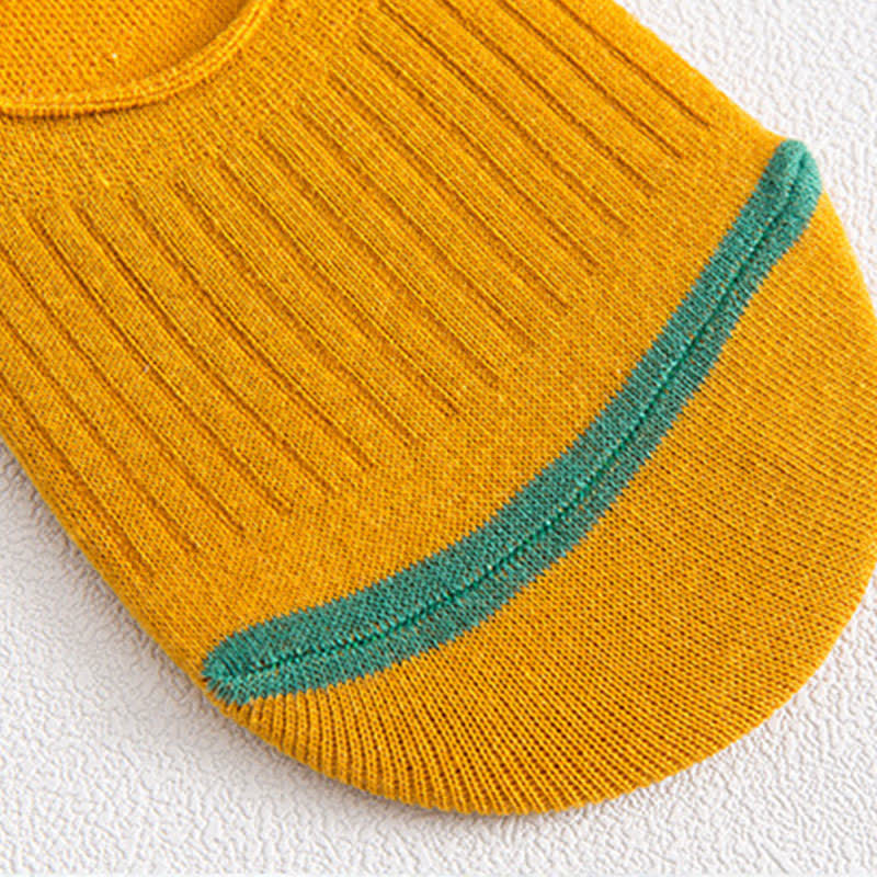 Cotton No-Show Socks with Heel Grips(10 Pairs) - image 10