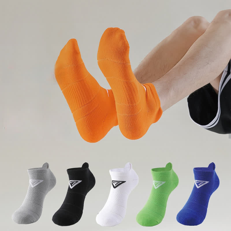 Triangle Pattern Sports Ankle Compression Socks(6 Pairs) - Multicolor - EU39-44(US6-10) - image 0