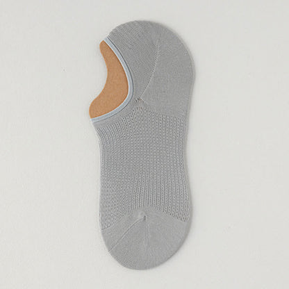 Lightweight Cotton Breathable No-Show Socks(7 Pairs) - Light Gray - EU39-45(U6-11) - image 15