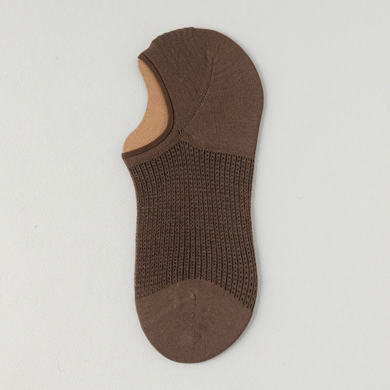 Lightweight Cotton Breathable No-Show Socks(7 Pairs) - Brown - EU39-45(U6-11) - image 18