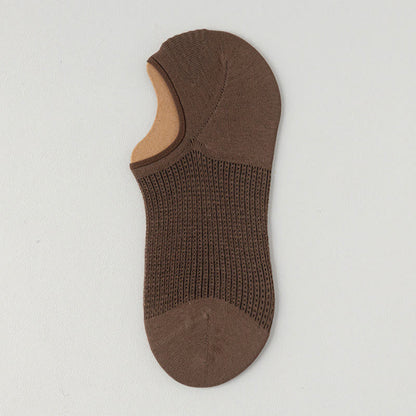 Lightweight Cotton Breathable No-Show Socks(7 Pairs) - Brown - EU39-45(U6-11) - image 18