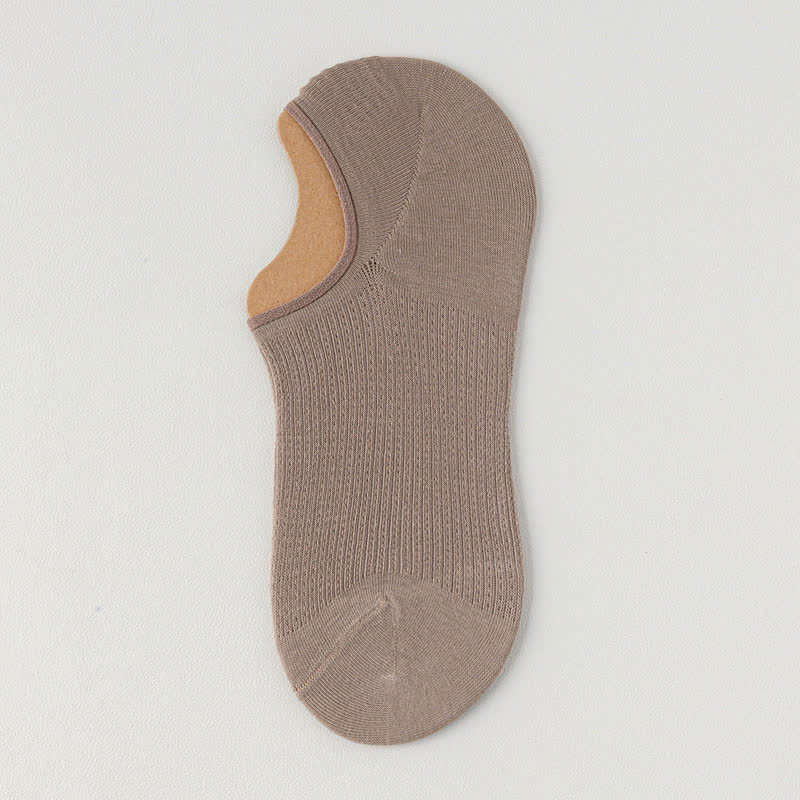 Lightweight Cotton Breathable No-Show Socks(7 Pairs) - Khaki - EU39-45(U6-11) - image 17