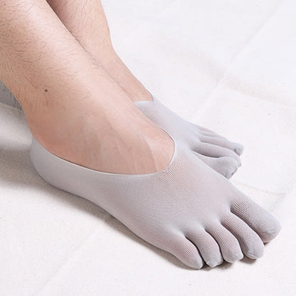 Invisible Thin Breathable Toe Socks(4 Pairs) - Grey - EU39-44(US6-10) - image 7