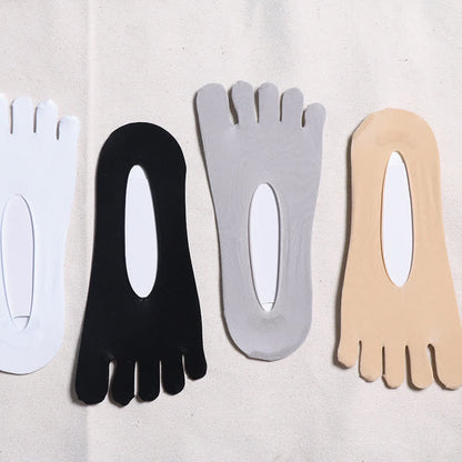 Invisible Thin Breathable Toe Socks(4 Pairs) - Multicolor - EU39-44(US6-10) - image 3