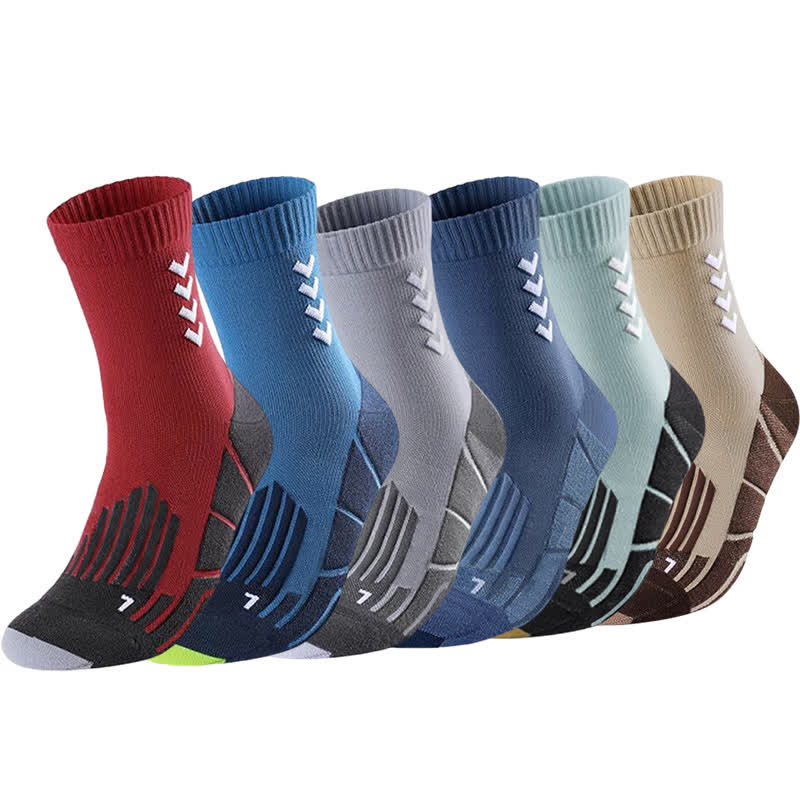 Arrow Striped Sports Ankle Compression Socks(5 Pairs) - image 0