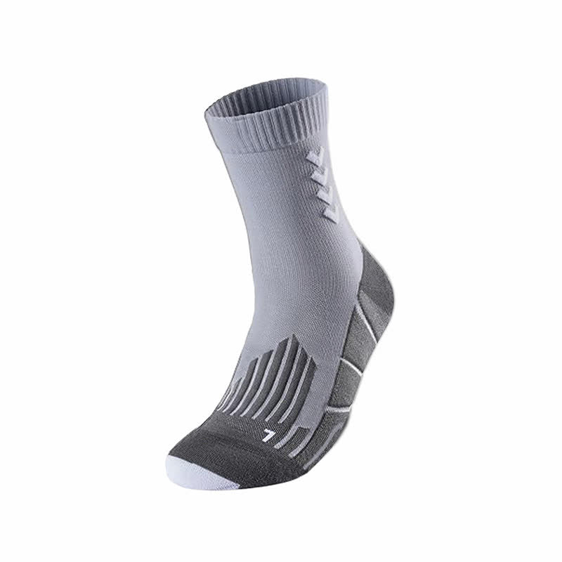 Arrow Striped Sports Ankle Compression Socks(5 Pairs) - Light Gray - EU39-47(US6-12) - image 4