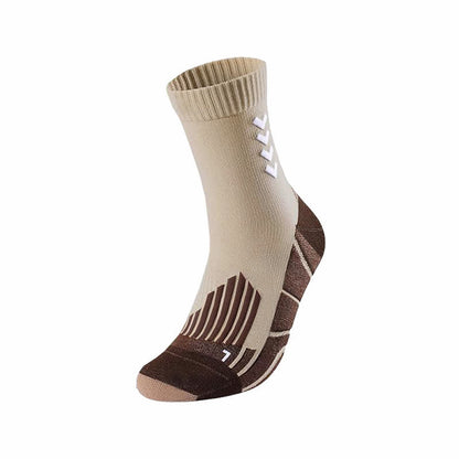 Arrow Striped Sports Ankle Compression Socks(5 Pairs) - Khaki - EU39-47(US6-12) - image 1