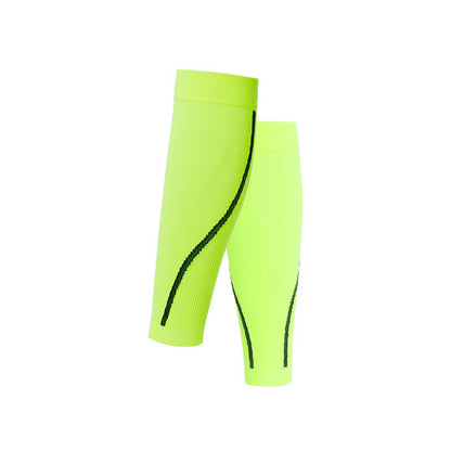Fluorescent Green Striped Calf Sleeves - Green - XL - image 0