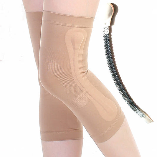 Stretch Sports Spring Support Strip Knee Pads - Nude - XXL - image 0