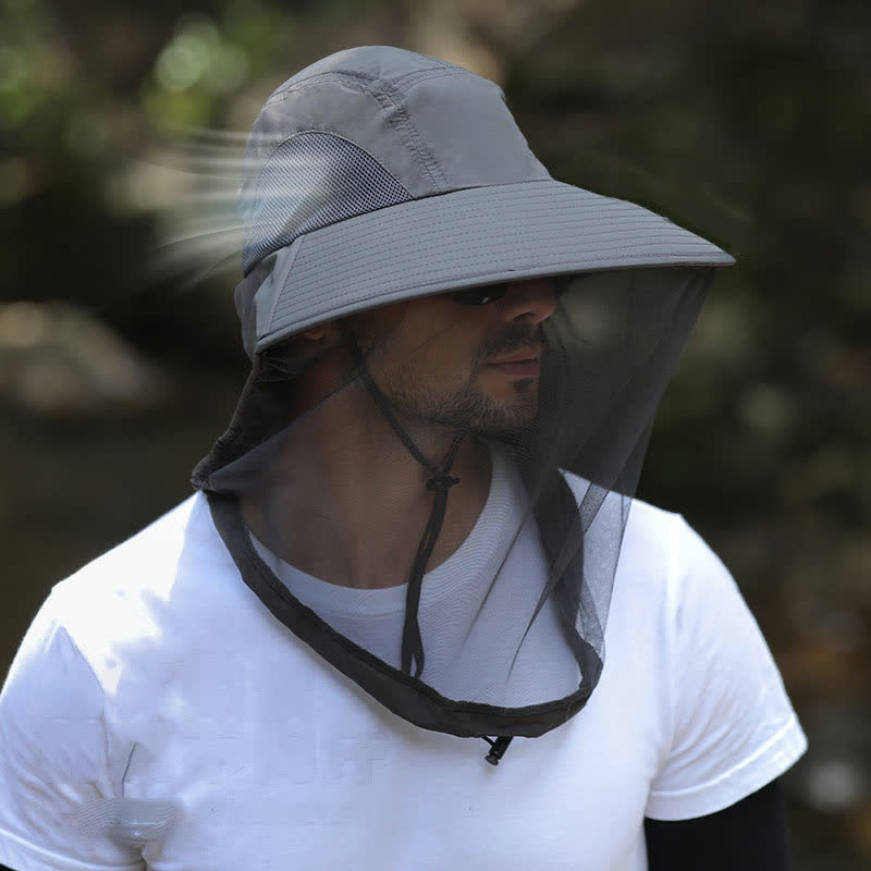 Sun-Protective Breathable Wide-Brim Bucket Hat - image 3