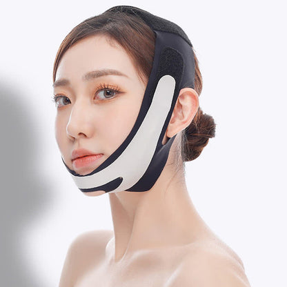 Elastic V-face Elastic Band Contouring Mask - Black - One Size - image 9