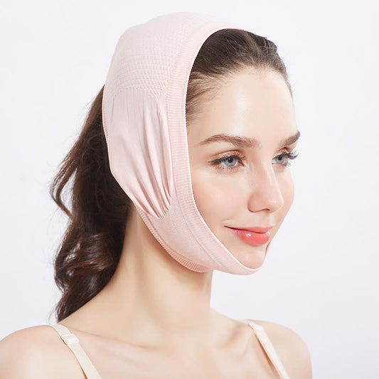 Flattering Fit & Lifting Facial Compression Band - Pink - One Size - image 0