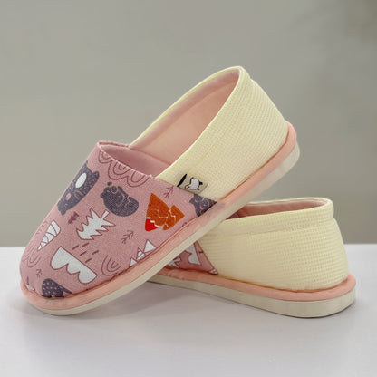 Cute Animal Print Non-Slip Canvas Home Slippers - image 3