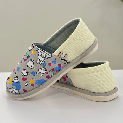 Cute Animal Print Non-Slip Canvas Home Slippers - image 9