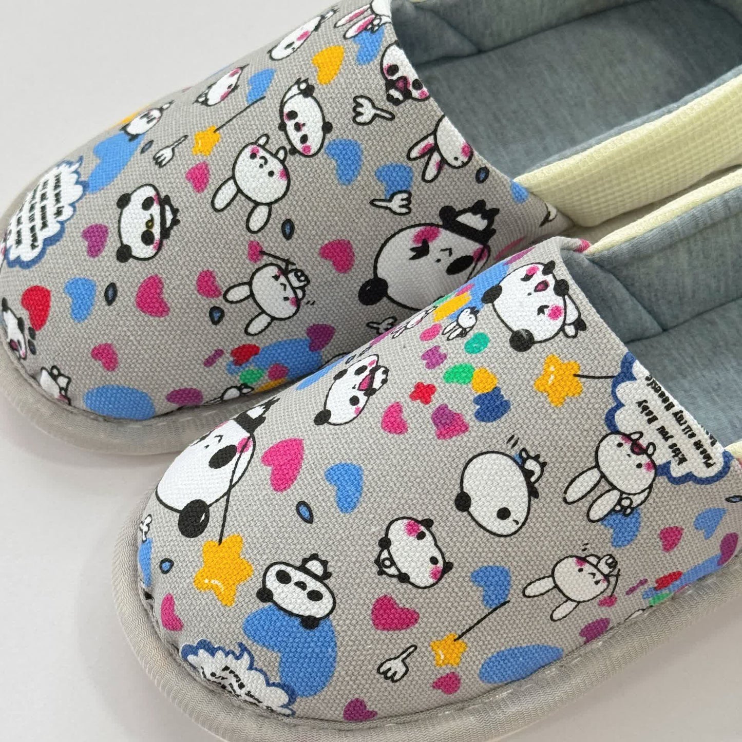 Cute Animal Print Non-Slip Canvas Home Slippers - image 10
