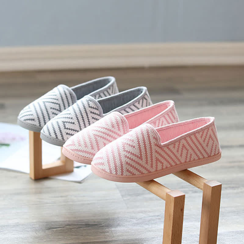 Striped Breathable Postpartum Home Slippers - image 0
