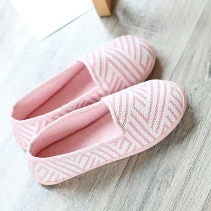 Striped Breathable Postpartum Home Slippers - image 6